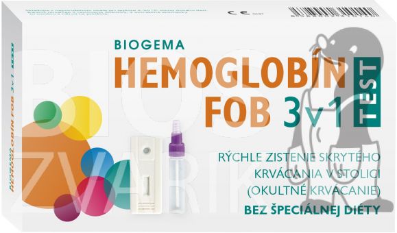 HEMOGLOBÍN TEST 3v1 na vyšetrenie skrytého krvácania v stolici